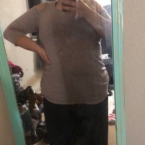 Ember gray/purple shirt